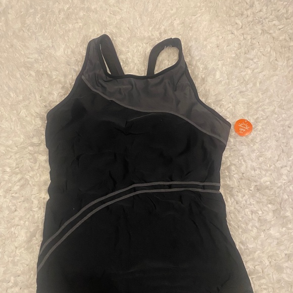 CharmLeaks Women Athletic One Piece Swimsuit Racerback Sport Lap Swimming Suits - Picture 3 of 4